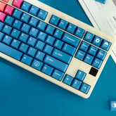 Vilebloom Colorful Gradient Keycaps | Cherry Profile Keycaps Set | PBT Material | Keycaps For MX Switch | GMk Clone Artisan Keycap Set